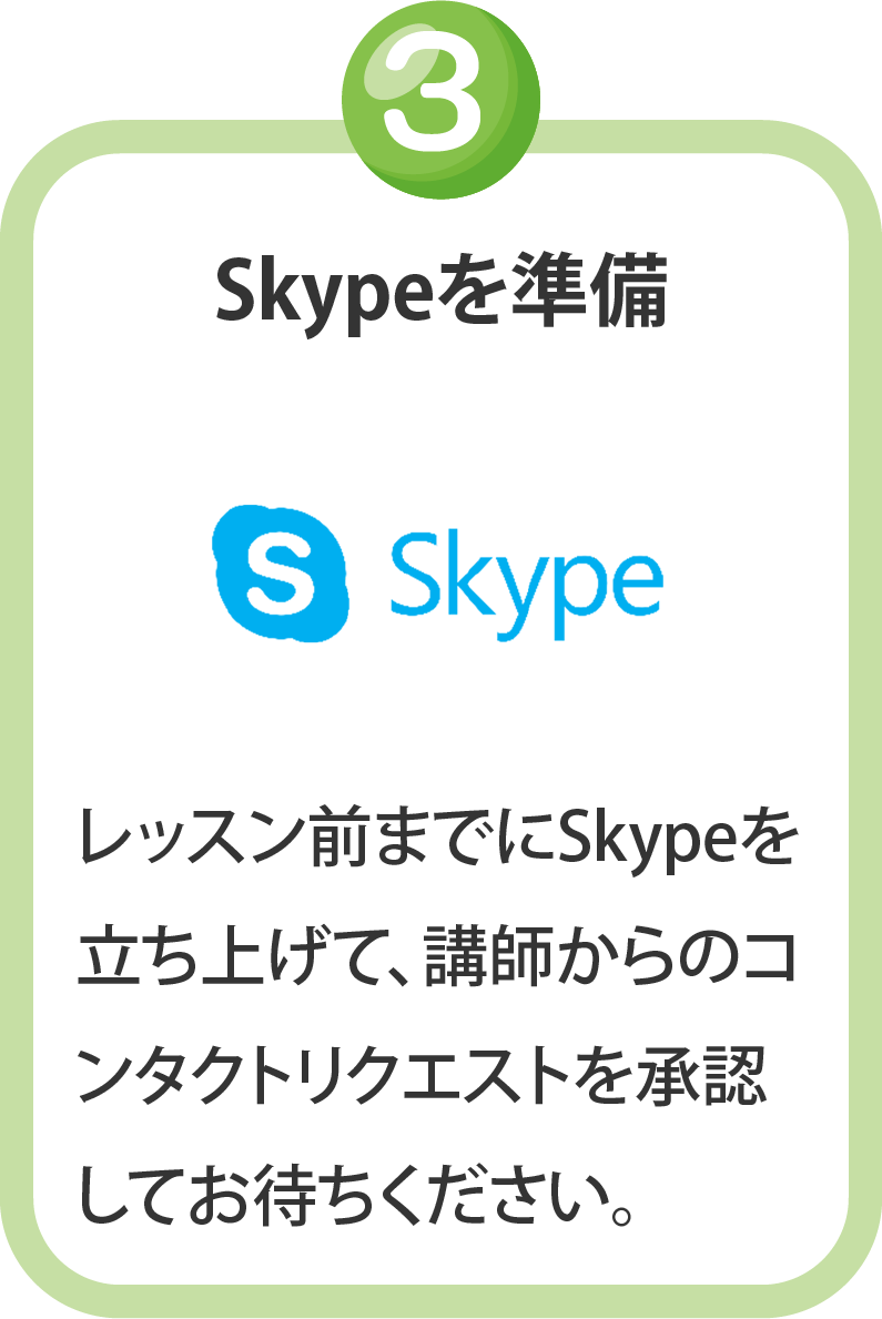 Skypeを準備